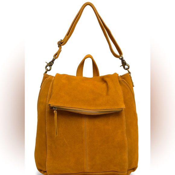 Free People Handbags - Free People Light Brown Suede Backpack